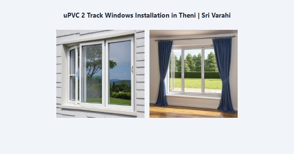 Cheap uPVC 2 Track Windows Installation in Theni | Sri Varahi