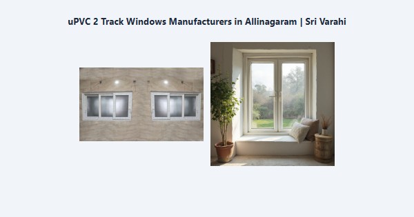Cheap uPVC 2 Track Windows Manufacturers in Allinagaram, Theni | Sri Varahi