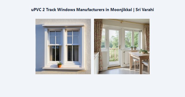 Cheap uPVC 2 Track Windows Manufacturers in Moonjikkal, Kodaikanal | Sri Varahi