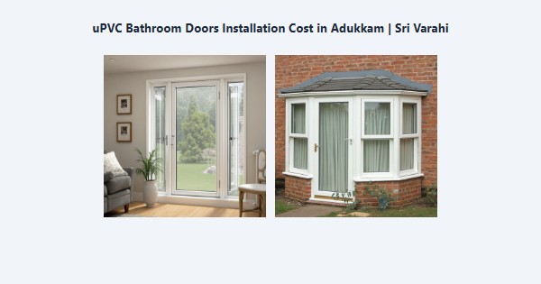 Cheap uPVC Bathroom Doors Installation Cost in Adukkam, Kodaikanal | Sri Varahi