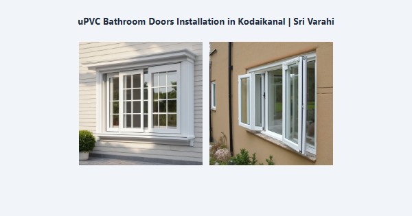 Cheap uPVC Bathroom Doors Installation in Kodaikanal | Sri Varahi