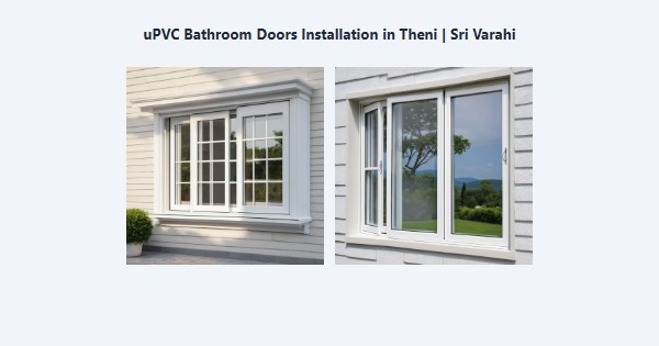 Cheap uPVC Bathroom Doors Installation in Theni | Sri Varahi