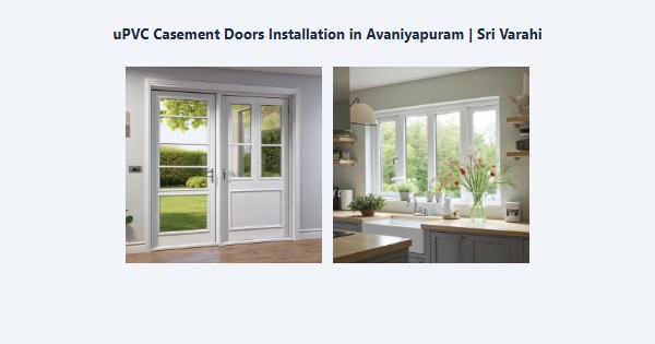 Cheap uPVC Casement Doors Installation in Avaniyapuram, Madurai | Sri Varahi