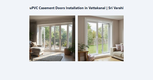 Cheap uPVC Casement Doors Installation in Vattakanal, Kodaikanal | Sri Varahi