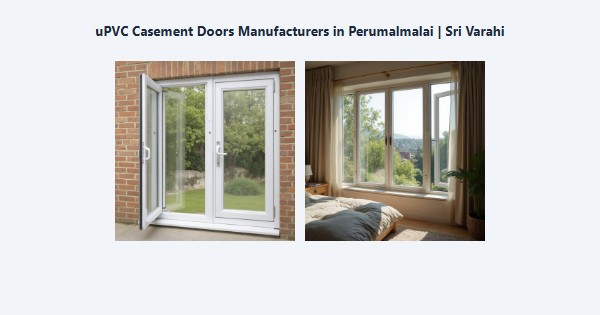 Cheap uPVC Casement Doors Manufacturers in Perumalmalai, Kodaikanal | Sri Varahi