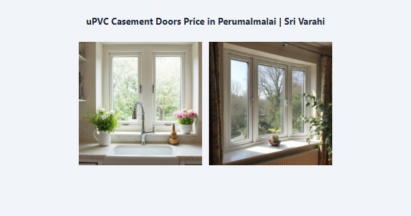 Cheap uPVC Casement Doors Price in Perumalmalai, Kodaikanal | Sri Varahi