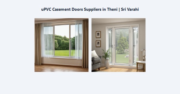 Cheap uPVC Casement Doors Suppliers in Theni | Sri Varahi