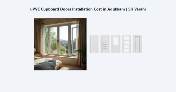 Cheap uPVC Cupboard Doors Installation Cost in Adukkam, Kodaikanal | Sri Varahi