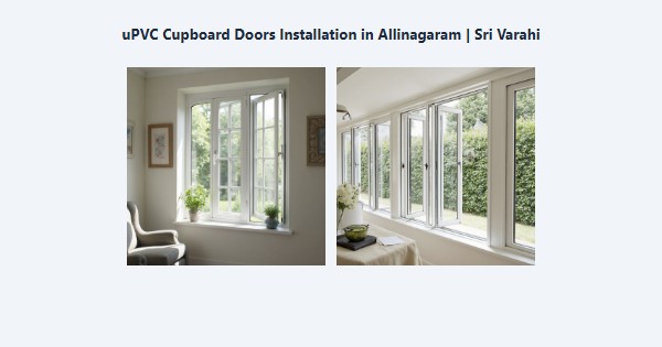 Cheap uPVC Cupboard Doors Installation in Allinagaram, Theni | Sri Varahi