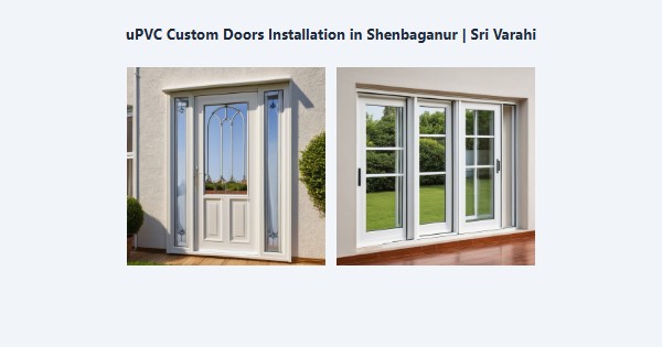 Cheap uPVC Custom Doors Installation in Shenbaganur, Kodaikanal | Sri Varahi