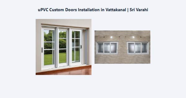 Cheap uPVC Custom Doors Installation in Vattakanal, Kodaikanal | Sri Varahi