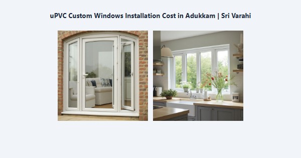 Cheap uPVC Custom Windows Installation Cost in Adukkam, Kodaikanal | Sri Varahi