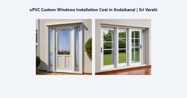 Cheap uPVC Custom Windows Installation Cost in Kodaikanal | Sri Varahi