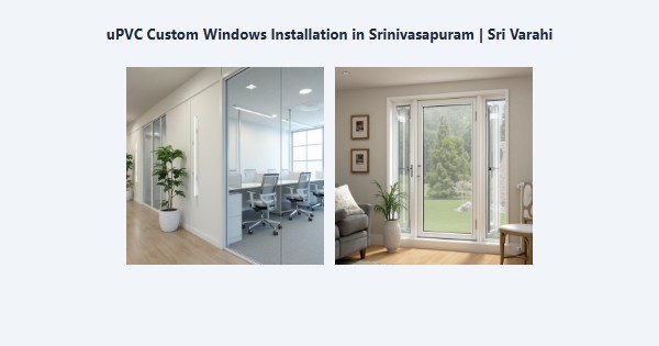 Cheap uPVC Custom Windows Installation in Srinivasapuram, Kodaikanal | Sri Varahi