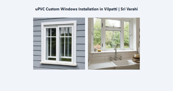 Cheap uPVC Custom Windows Installation in Vilpatti, Kodaikanal | Sri Varahi