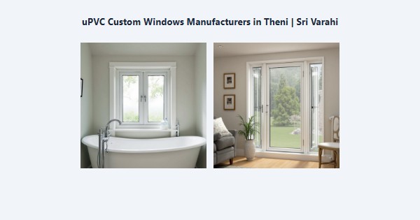 Cheap uPVC Custom Windows Manufacturers in Theni | Sri Varahi