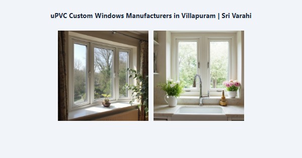 Cheap uPVC Custom Windows Manufacturers in Villapuram, Madurai | Sri Varahi