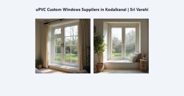 Cheap uPVC Custom Windows Suppliers in Kodaikanal | Sri Varahi