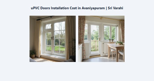 Cheap uPVC Doors Installation Cost in Avaniyapuram, Madurai | Sri Varahi
