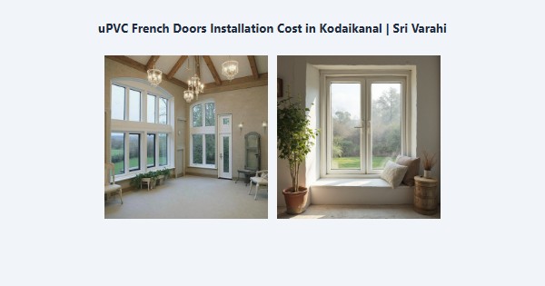 Cheap uPVC French Doors Installation Cost in Kodaikanal | Sri Varahi