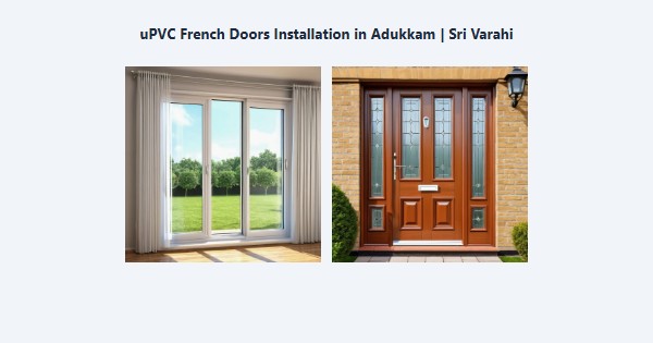 Cheap uPVC French Doors Installation in Adukkam, Kodaikanal | Sri Varahi