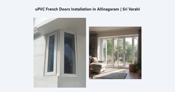 Cheap uPVC French Doors Installation in Allinagaram, Theni | Sri Varahi