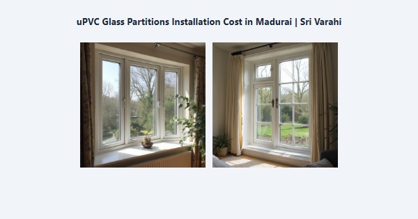 Cheap uPVC Glass Partitions Installation Cost in Madurai | Sri Varahi
