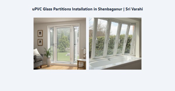Cheap uPVC Glass Partitions Installation in Shenbaganur, Kodaikanal | Sri Varahi