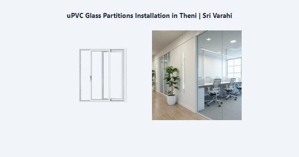 Cheap uPVC Glass Partitions Installation in Theni | Sri Varahi