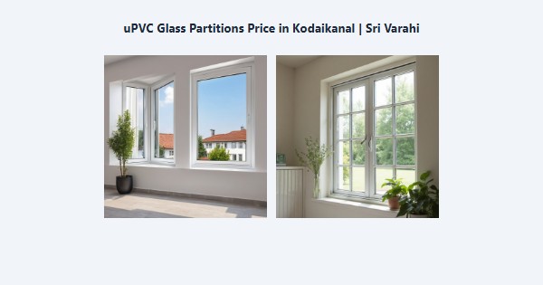 Cheap uPVC Glass Partitions Price in Kodaikanal | Sri Varahi