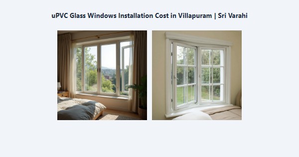 Cheap uPVC Glass Windows Installation Cost in Villapuram, Madurai | Sri Varahi