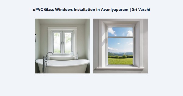 Cheap uPVC Glass Windows Installation in Avaniyapuram, Madurai | Sri Varahi