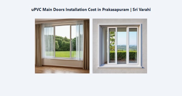 Cheap uPVC Main Doors Installation Cost in Prakasapuram, Kodaikanal | Sri Varahi