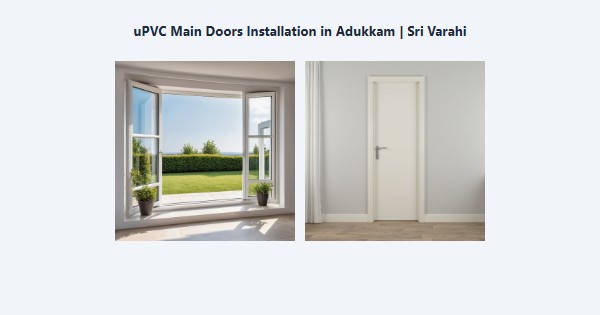 Cheap uPVC Main Doors Installation in Adukkam, Kodaikanal | Sri Varahi