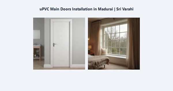 Cheap uPVC Main Doors Installation in Madurai | Sri Varahi