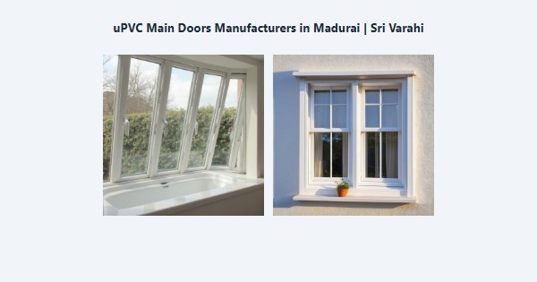 Cheap uPVC Main Doors Manufacturers in Madurai | Sri Varahi