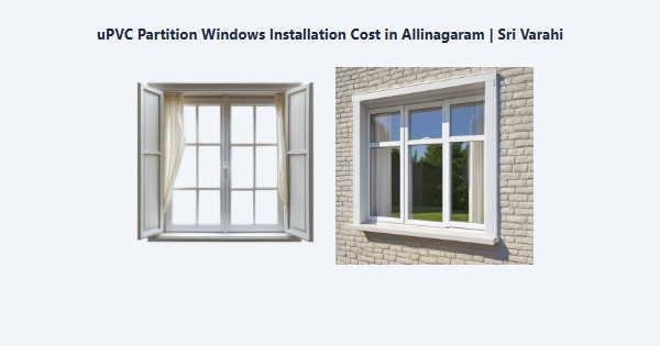 Cheap uPVC Partition Windows Installation Cost in Allinagaram, Theni | Sri Varahi