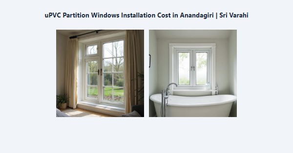 Cheap uPVC Partition Windows Installation Cost in Anandagiri, Kodaikanal | Sri Varahi