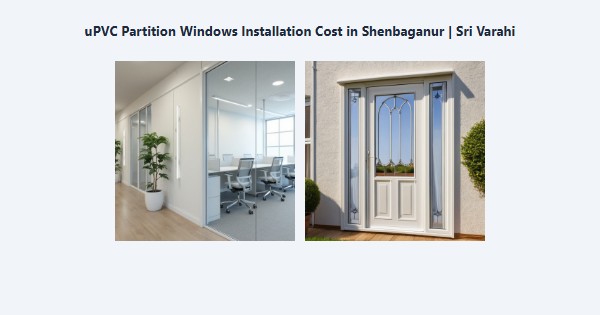 Cheap uPVC Partition Windows Installation Cost in Shenbaganur, Kodaikanal | Sri Varahi