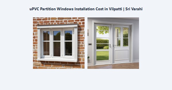 Cheap uPVC Partition Windows Installation Cost in Vilpatti, Kodaikanal | Sri Varahi