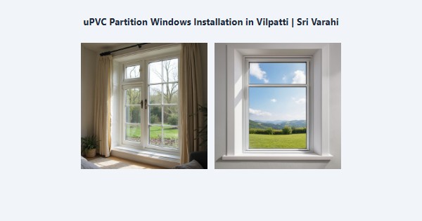 Cheap uPVC Partition Windows Installation in Vilpatti, Kodaikanal | Sri Varahi