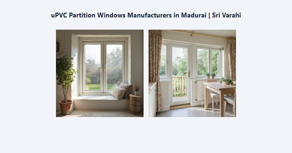 Cheap uPVC Partition Windows Manufacturers in Madurai | Sri Varahi