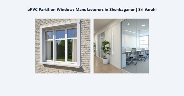 Cheap uPVC Partition Windows Manufacturers in Shenbaganur, Kodaikanal | Sri Varahi