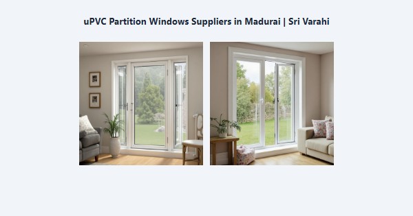 Cheap uPVC Partition Windows Suppliers in Madurai | Sri Varahi