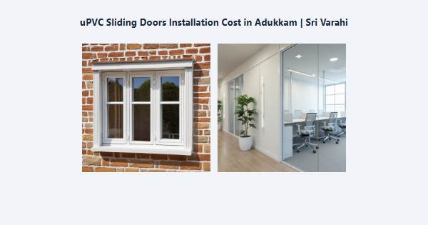 Cheap uPVC Sliding Doors Installation Cost in Adukkam, Kodaikanal | Sri Varahi