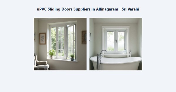 Cheap uPVC Sliding Doors Suppliers in Allinagaram, Theni | Sri Varahi