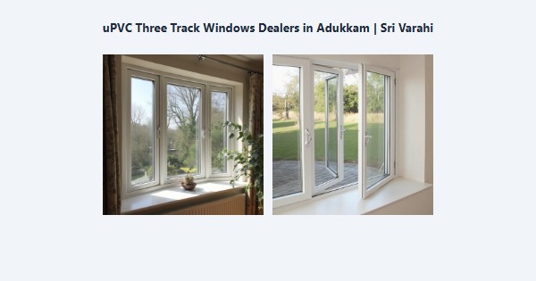 Cheap uPVC Three Track Windows Dealers in Adukkam, Kodaikanal | Sri Varahi