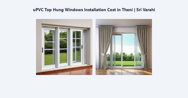Cheap uPVC Top Hung Windows Installation Cost in Theni | Sri Varahi