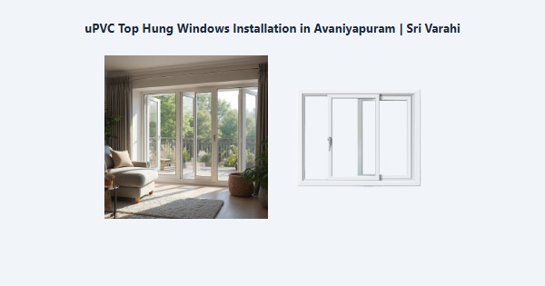 Cheap uPVC Top Hung Windows Installation in Avaniyapuram, Madurai | Sri Varahi