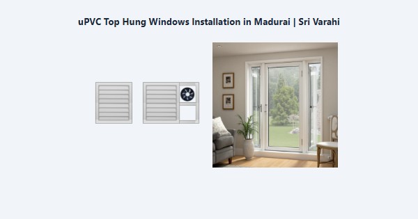 Cheap uPVC Top Hung Windows Installation in Madurai | Sri Varahi